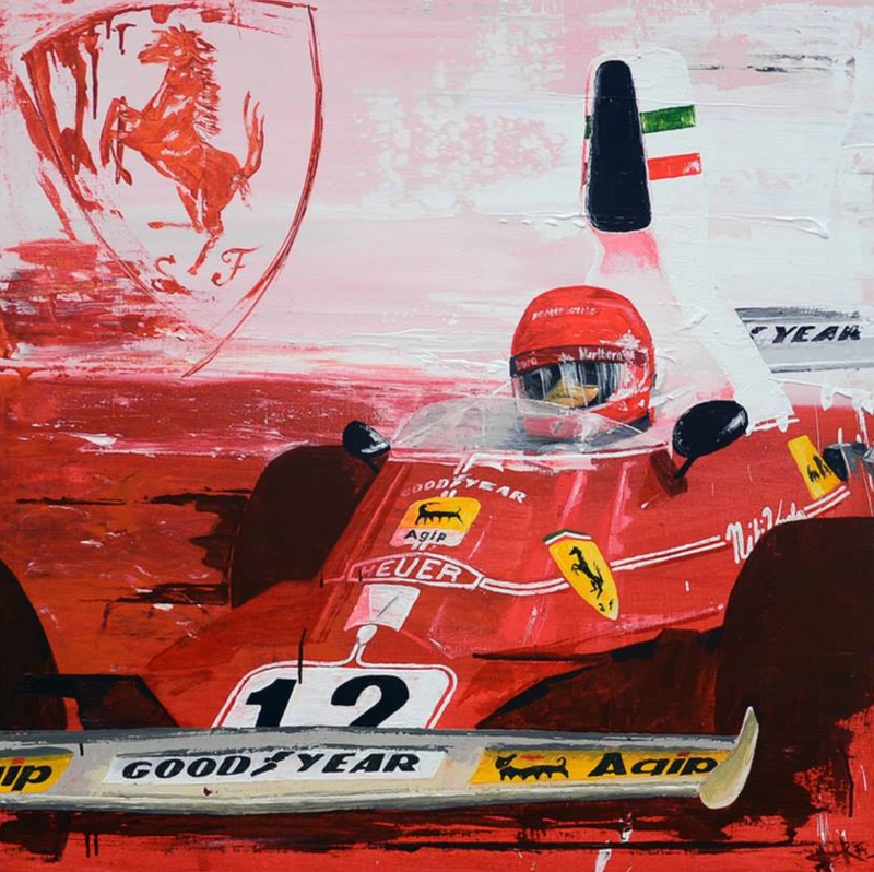 Illustration for article titled The most iconic race cars in history captured in beautiful paintings